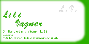 lili vagner business card