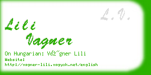 lili vagner business card